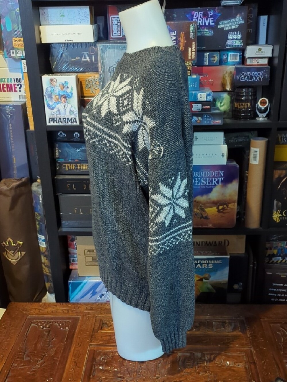 Size M 🍂 Weatherproof Vintage Nordic Snowflake Knit Sweater 🍂 - Picture 5 of 16